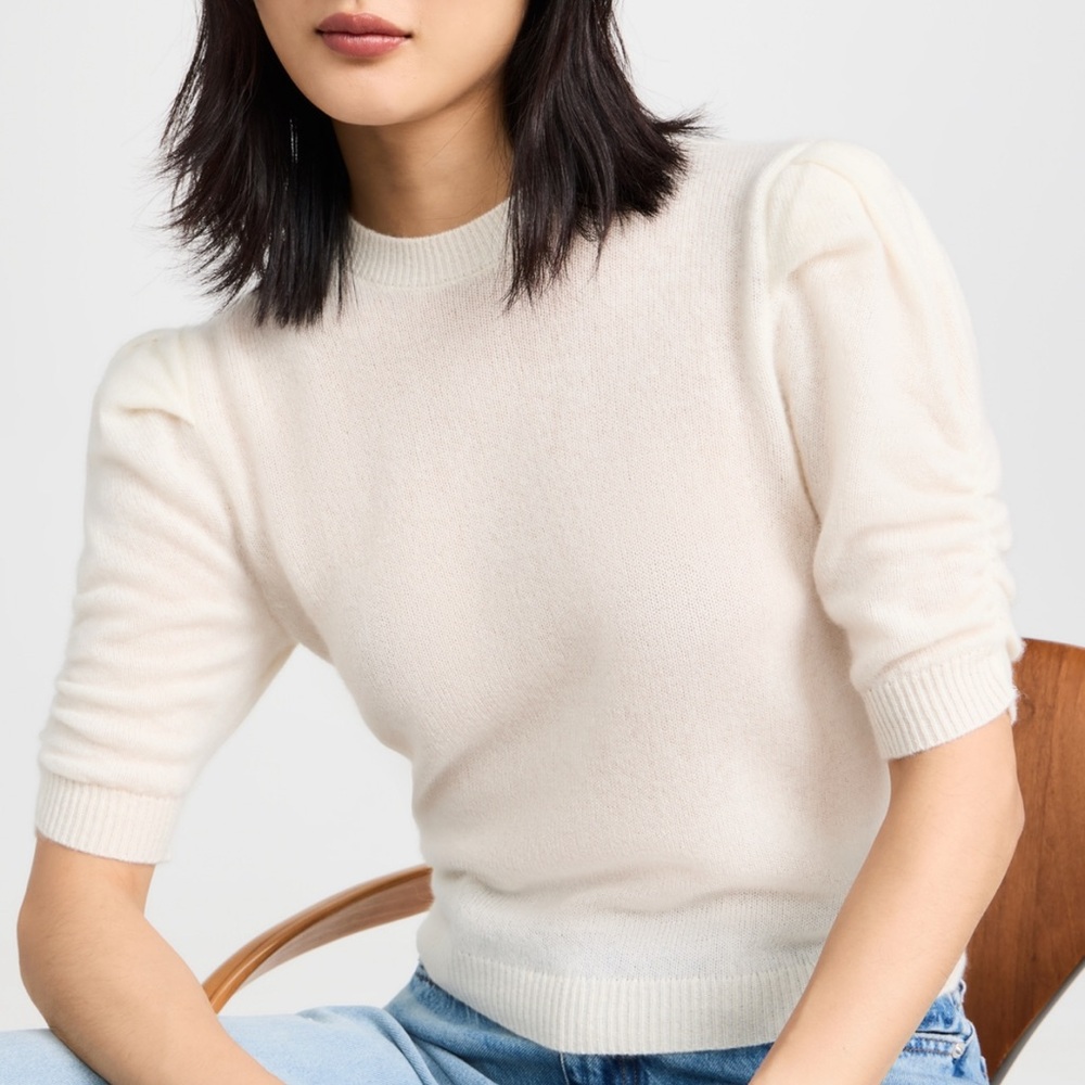 Frame Ivory Cashmere Sweater - Large - NWT